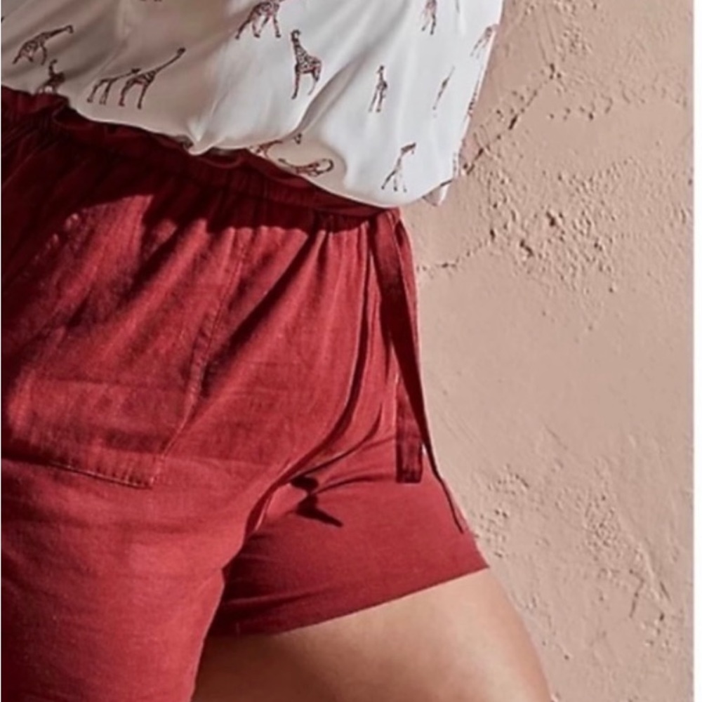 TORRID - Linen Women’s shorts burnt red - size 2 plus